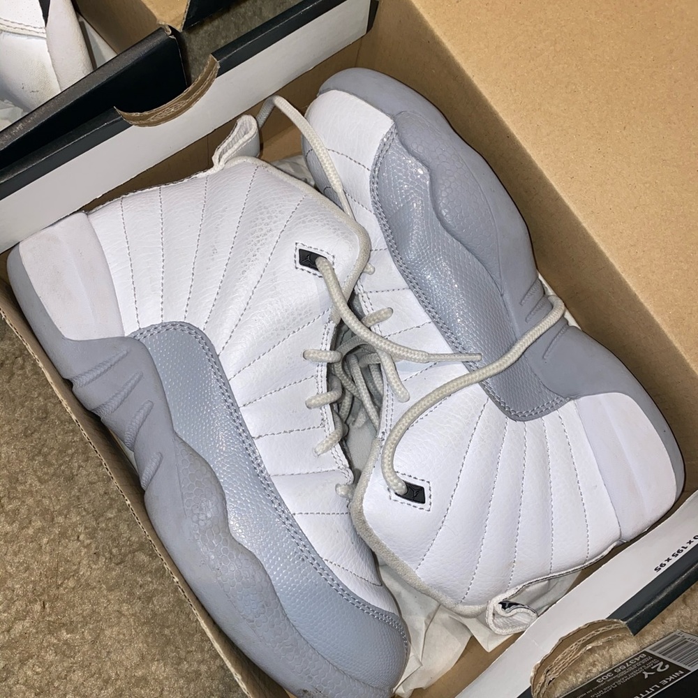 white and grey 12s